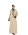 Emerald Beige Harmony Abaya