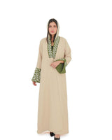 Emerald Beige Harmony Abaya