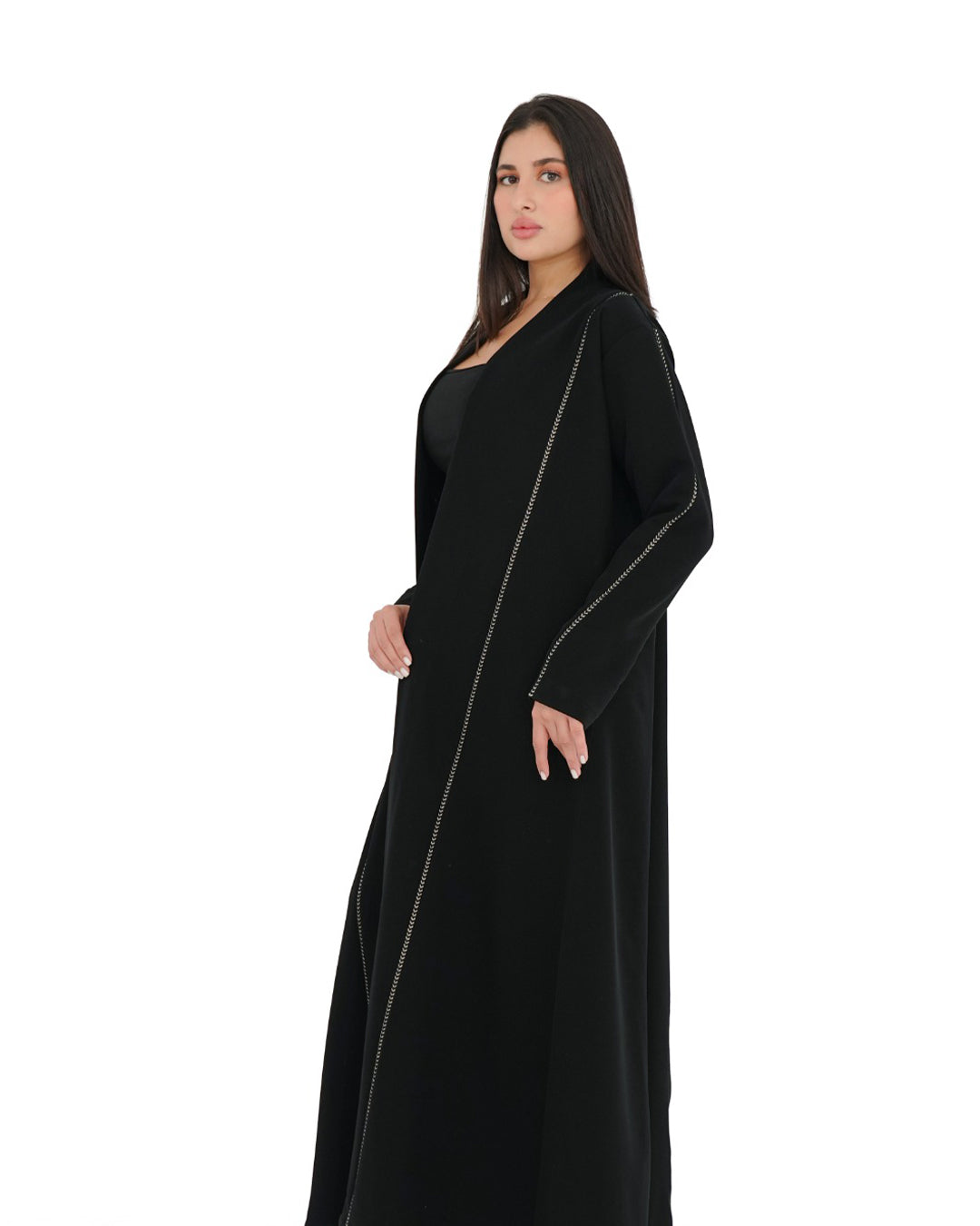 Black Lace Classic Abaya