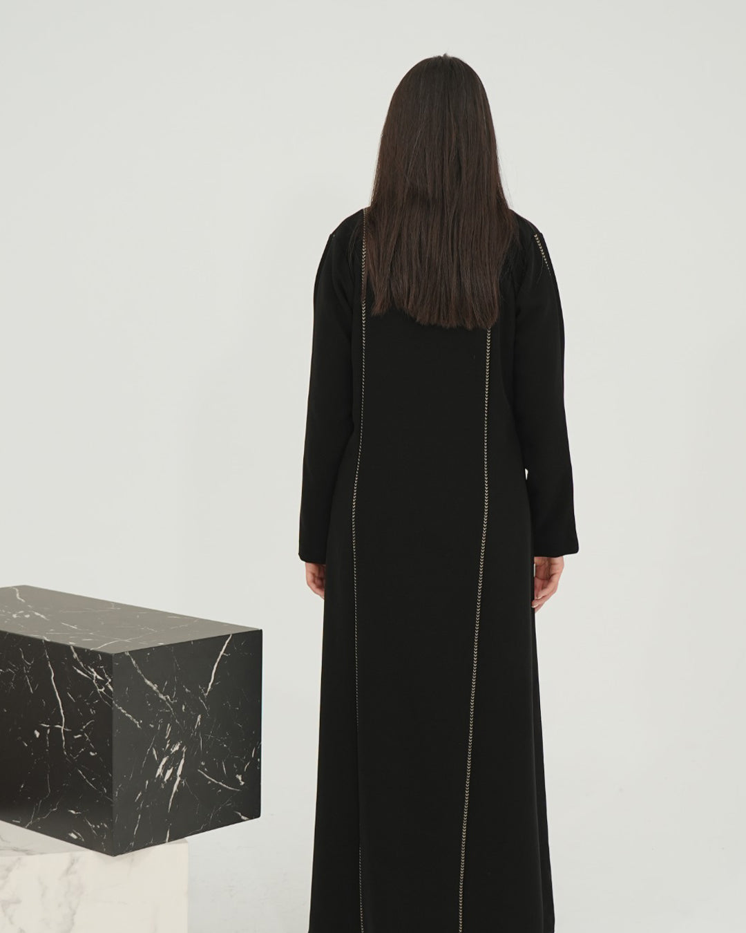 Black Lace Classic Abaya