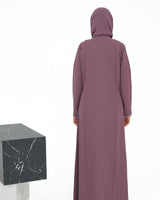 Lavender Lace Glow Abaya