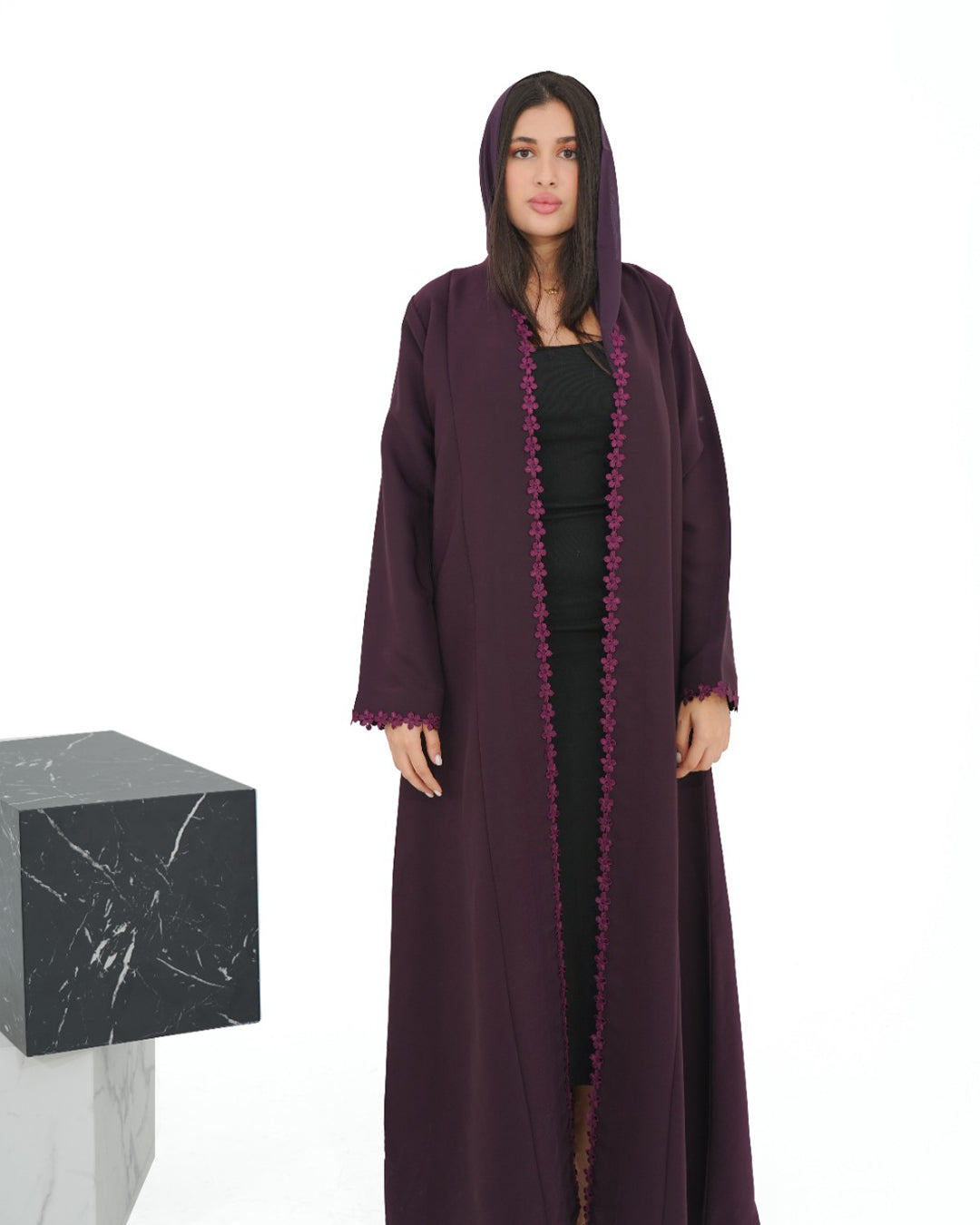 Purple Bloom Abaya
