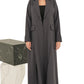 Striped Grey Abaya